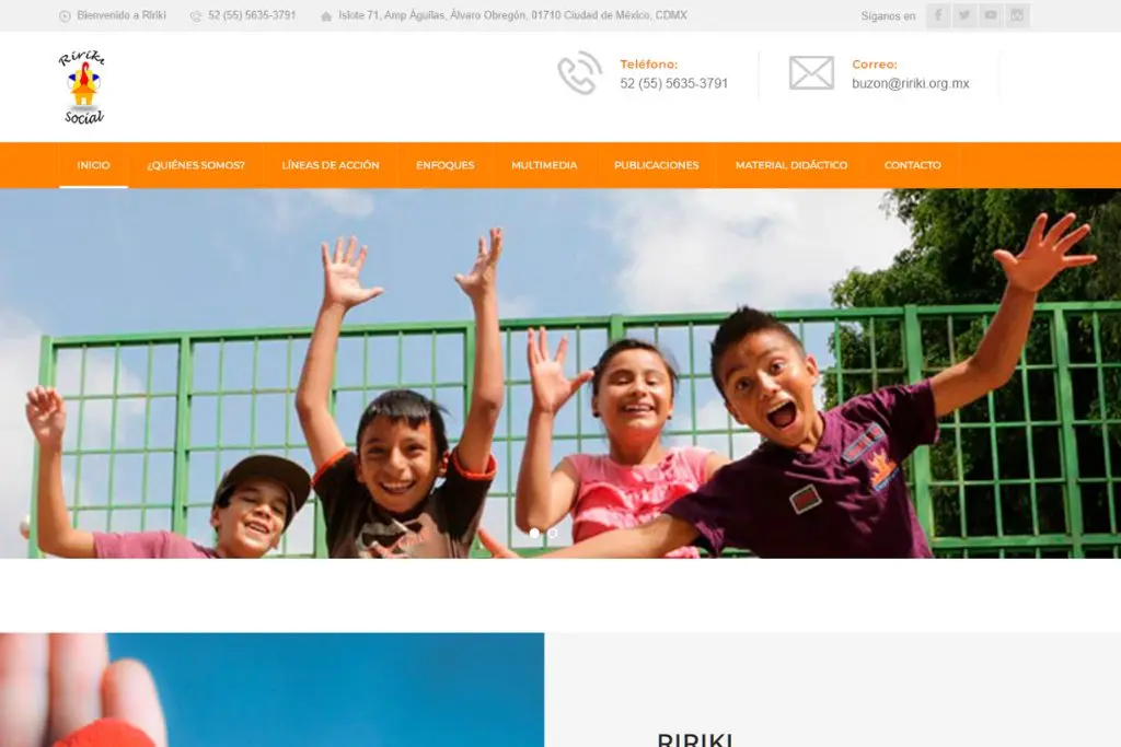 Rediseño web Ririki México