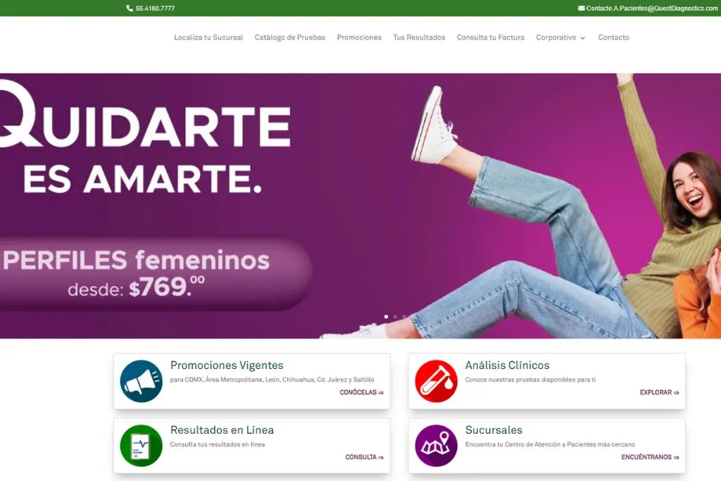 Campaña SEM para Quest Diagnostics
